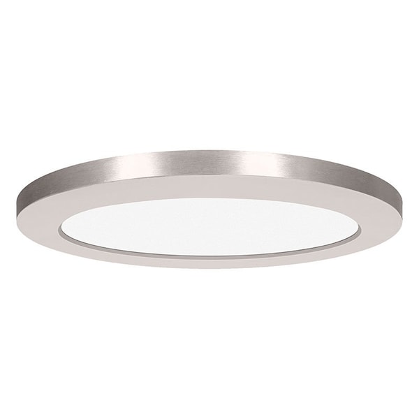 Access Lighting ModPLUS, Dual Voltage LED Flush Mount, Brushed Steel Finish, Acrylic Lens Acrylic 20838LEDD-BS/ACR - main